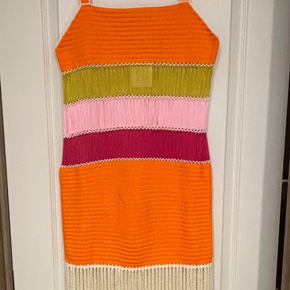 My Beachy Side- Bonbon Hand-crotched Fringe Maxi Dress - Picture 2 of 7